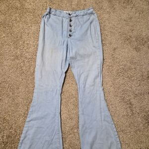 Light Blue Flared Women Jeans